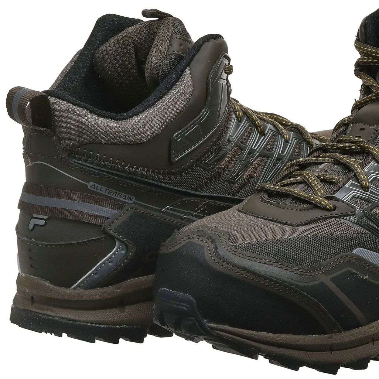 Fila Mens Hail Storm 3 Mid Composite Toe Trail Work Shoes Hiking  WNUT/MBRN/GFUS