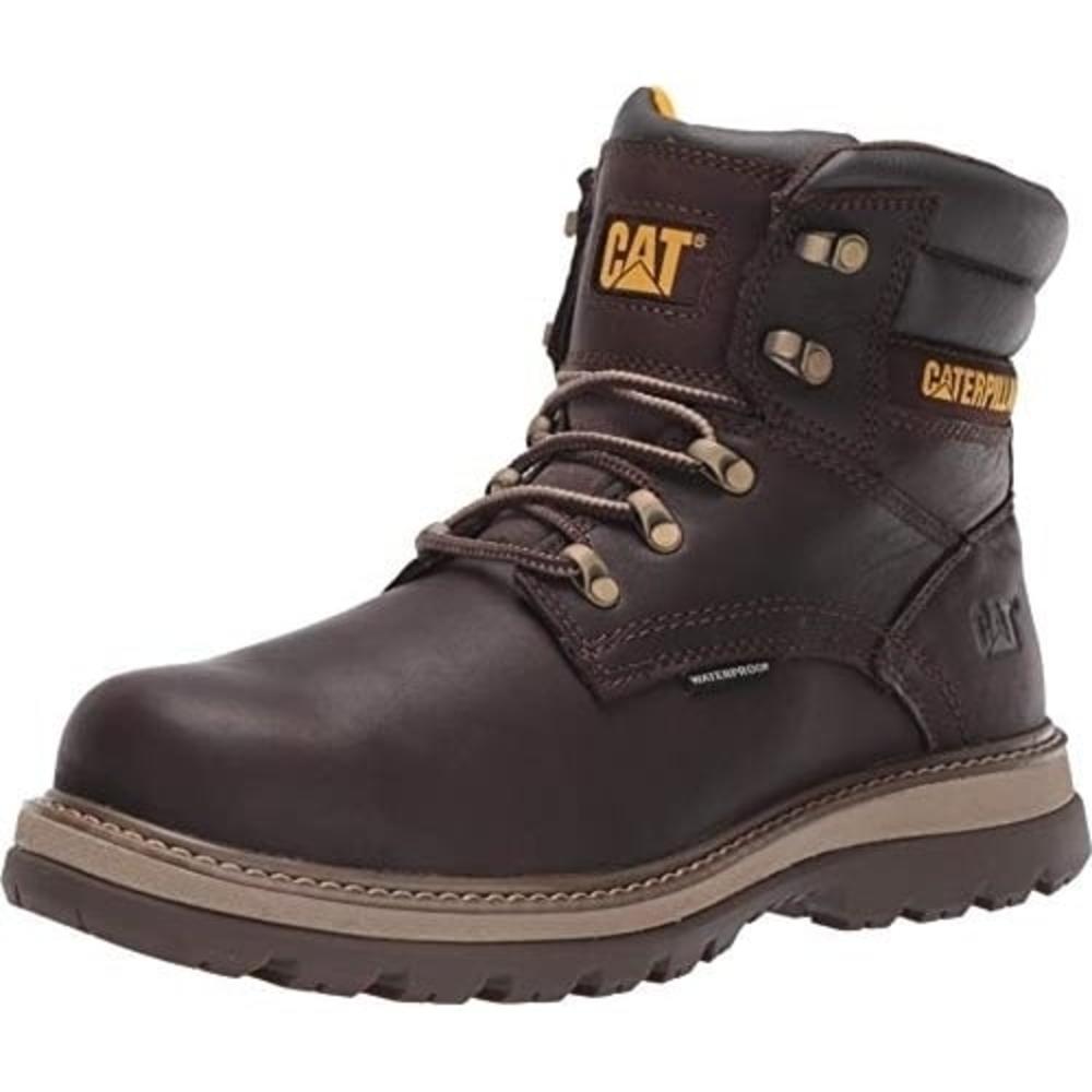 Cat Footwear Caterpillar Mens Fairbanks 6" Waterproof Steel Toe Work Boot Mulch - P91080