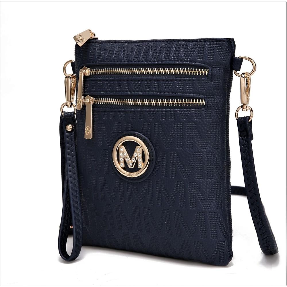 MKF Collection Andrea Milan M Signature Crossbody Handbag by Mia K