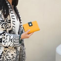 MKF Collection Shira Color Block Vegan Leather Womens Wallet - Wristlet Purse