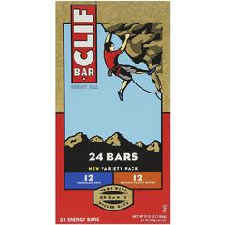 Clif Bar Variety Pack, Chocolate Chip, Crunchy Peanut Butter (2.4 oz., 24 Count)