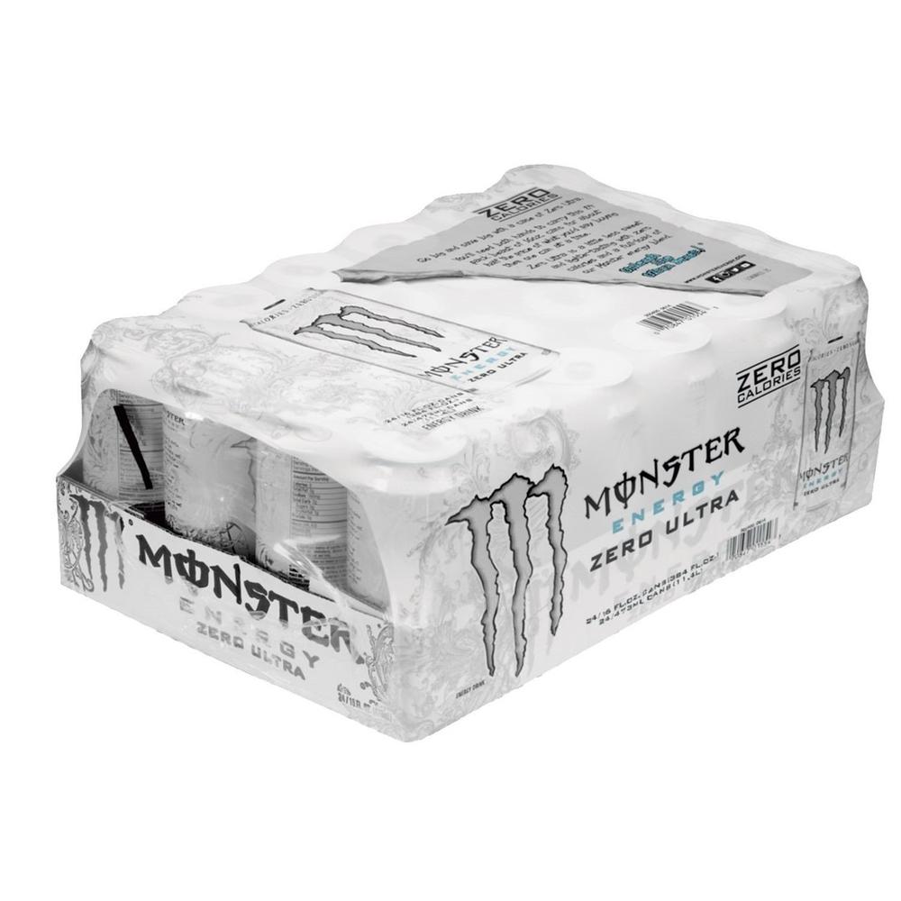 Monster Energy Monster Zero Ultra, 16 Fluid Ounce (Pack of 24)