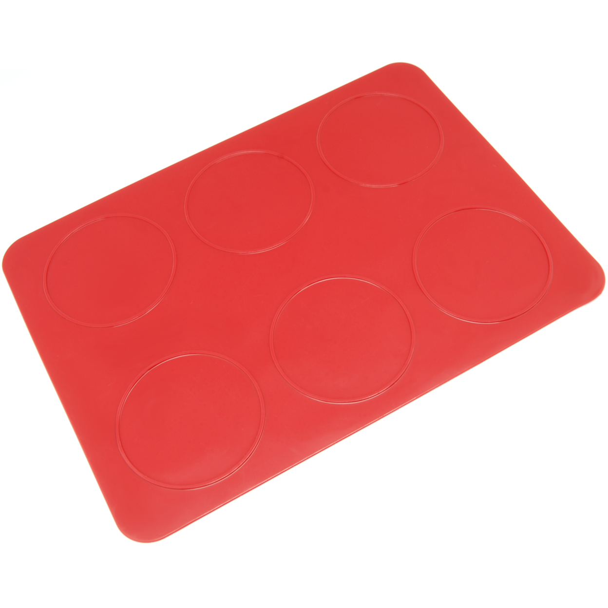 Freshware Silicone Baking Mat for Macaron Whoopie Pie Cookie and Creme Puff 6-Circle