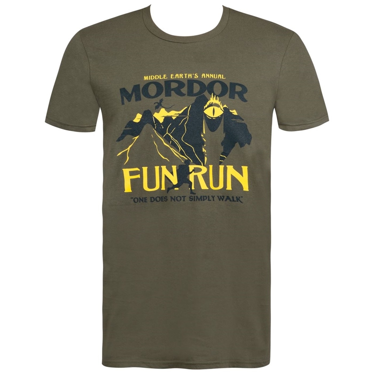 Lord of the Rings Mordor Fun Run Mens T-Shirt