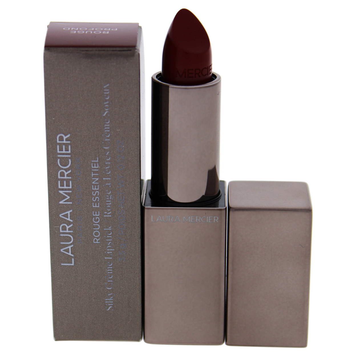 Laura Mercier Rouge Essentiel Silky Creme Lipstick - 485 Rouge Profond Lipstick 0.12 oz