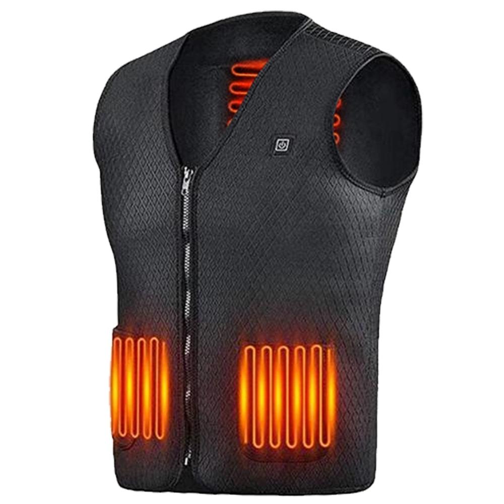 SKUSHOPS Heat Jacket Vest 3 Heating Gear Adjustable USB Heated Vest Warm Heat Coat Vest