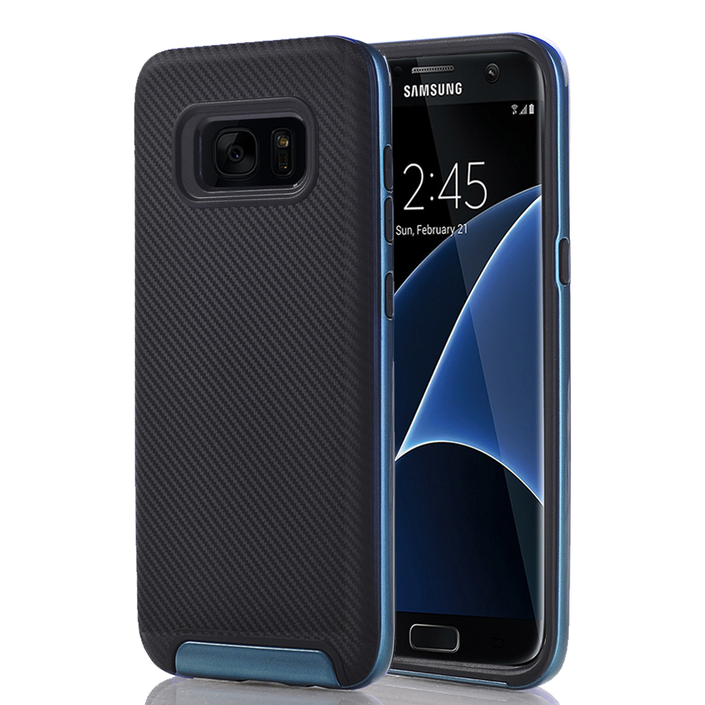 Modes Wireless Samsung Galaxy S7 Edge Full Body Hybrid TPU Dual Verus Hybrid Case Cover