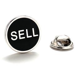 Jay Pins Sell Lapel Pin Stockmarket Investor Black Enamel Silver Trim Pin Real Estate Agent Lanyard Pin Name Tag Pin Banker Hat