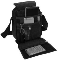 Dsermall Crossbody Bags Canvas Phone Tablet PC Shoulder Bag Credit Card Key Messenger Purse
