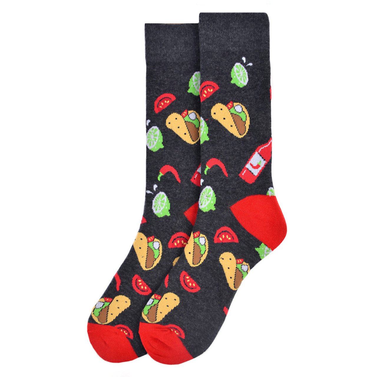 Parquet Taco Tuesday Socks Fun Novelty Socks Crazy Fun Mexican Food Crew Socks Groomsmen Wedding Socks