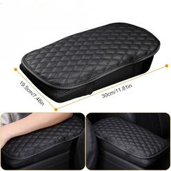 SKUSHOPS Car Armrest Pad Cover PU Leather Auto Center Console Seat Box Cover Protector Car Accessories Armrest Cushion Pad