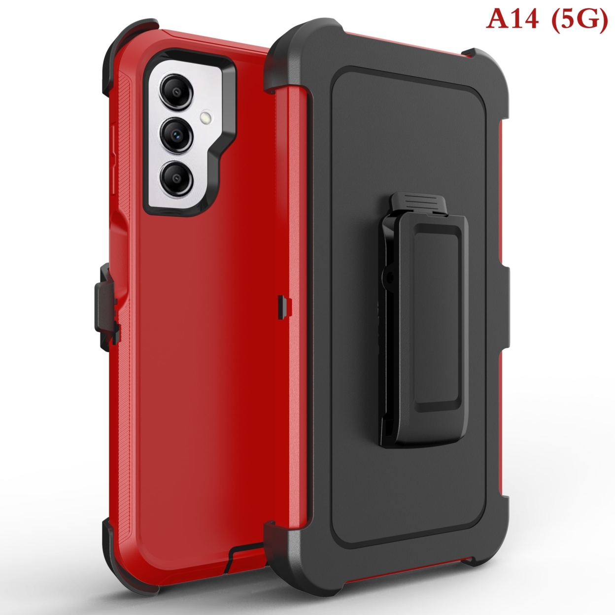 Modes Wireless For Samsung Galaxy A14 5G Heavy Duty Military Grade Full Body Shockproof Dust-Proof Drop Proof Rugged Protective Cover