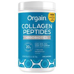 Orgain Collagen Peptides + Probiotics Unflavored 1.6 Pounds