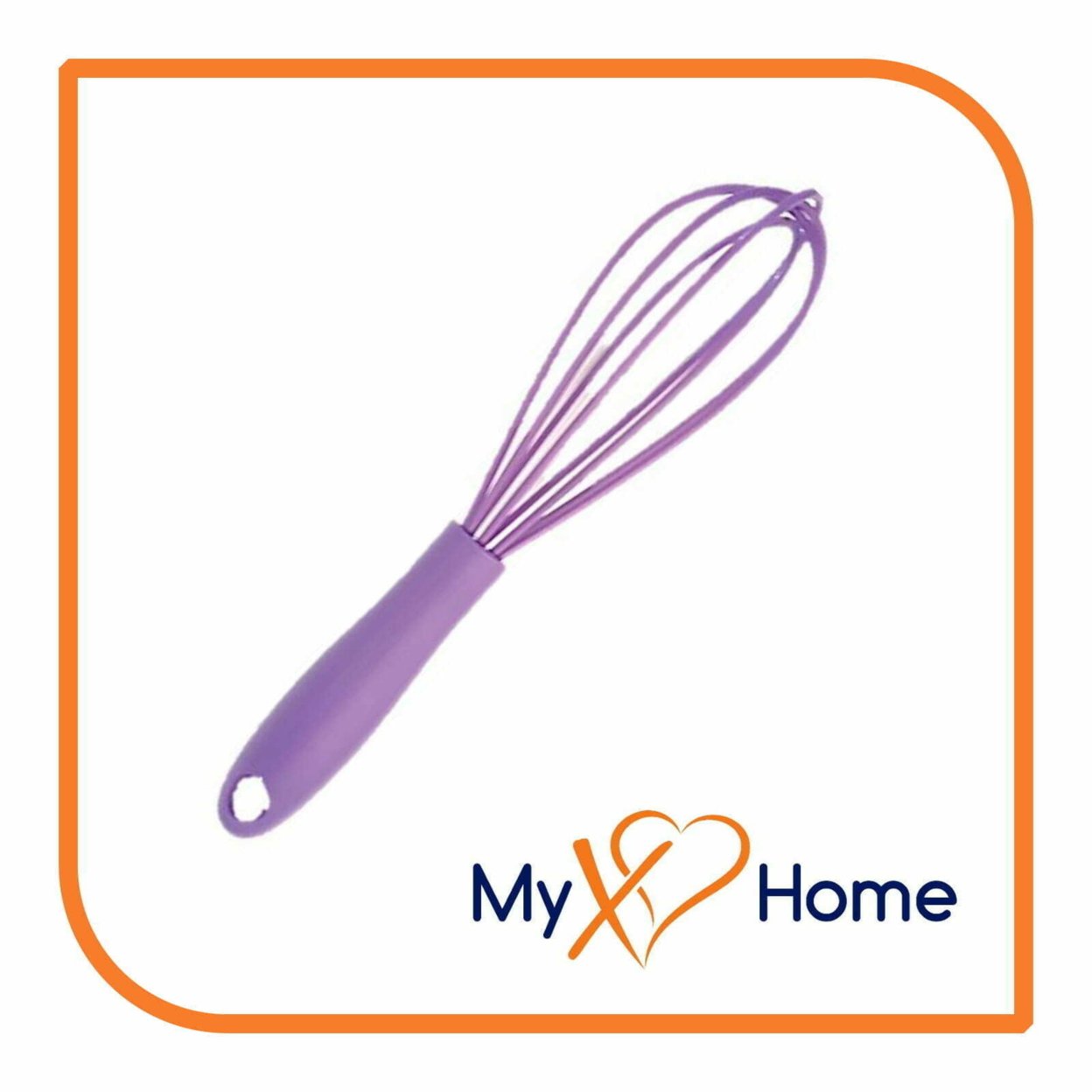 My XO Home 7" Purple Silicone Whisk by MyXOHome (1 2 4 or 6 Whisks)