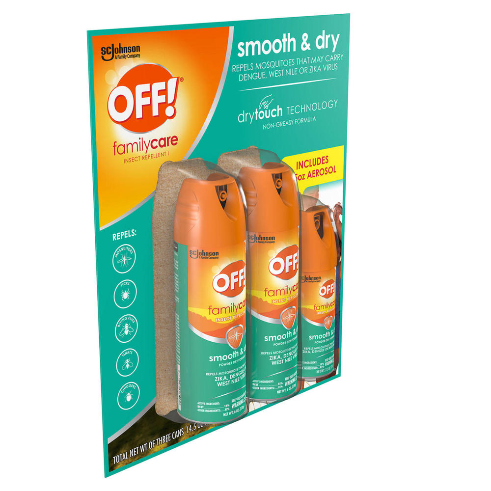 OFF! Smooth & Dry 2 x 6 Ounce + 2.5 Ounce OFF! Smooth & Dry Travel-Size Aerosol