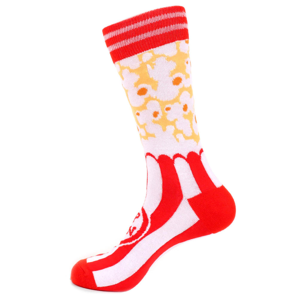 Parquet Movie Time Novelty Socks Crazy Popcorn Socks Cool Socks Funny Groomsmen Socks Party Time Pop Corn Crew Socks