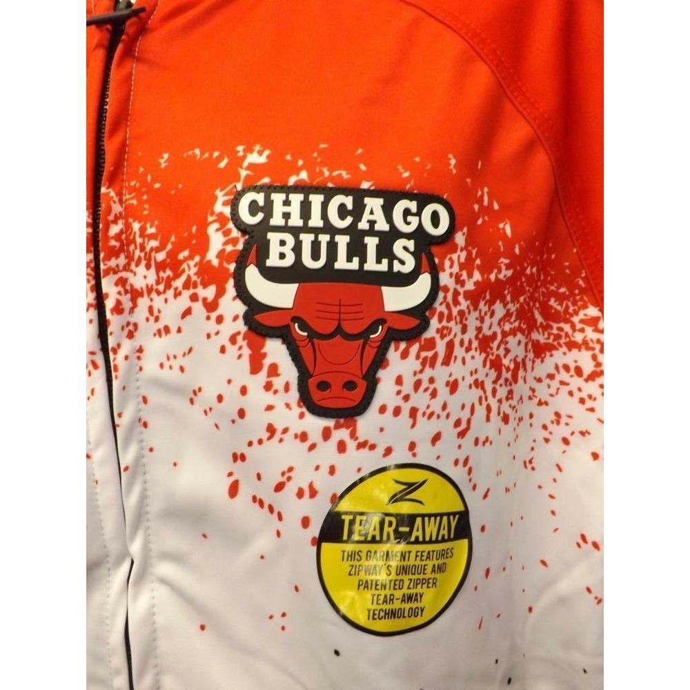 Zipway Chicago Bulls Mens Size M Medium Tear-Away Track Jacket 85
