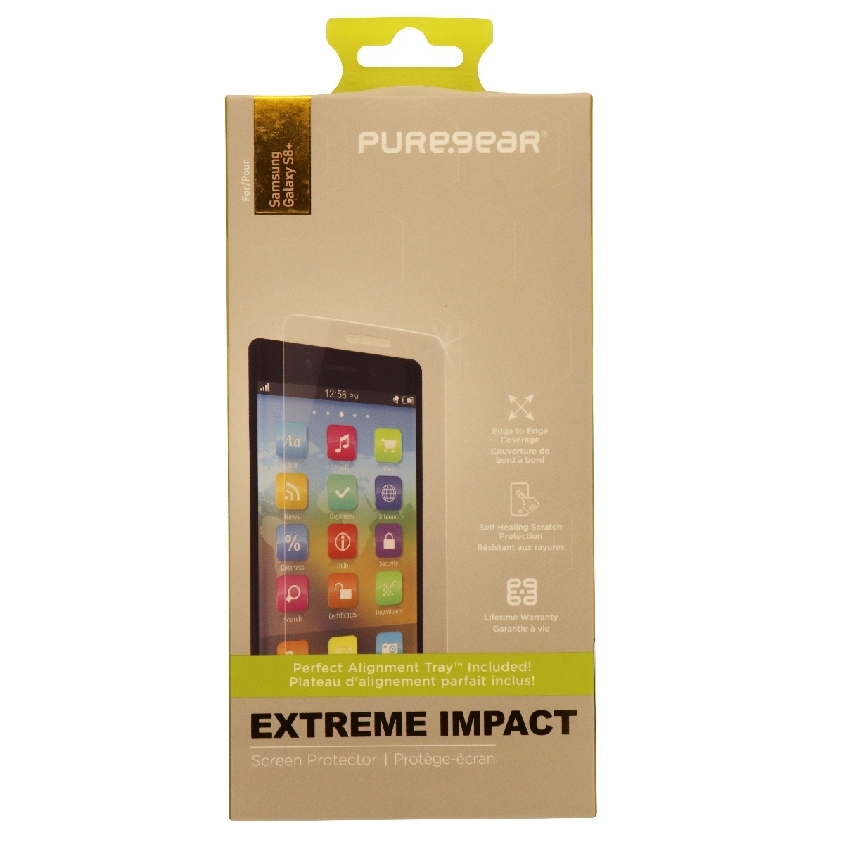 PureGear Extreme Impact Series Screen Protector for Samsung S8+ (Plus) - Clear