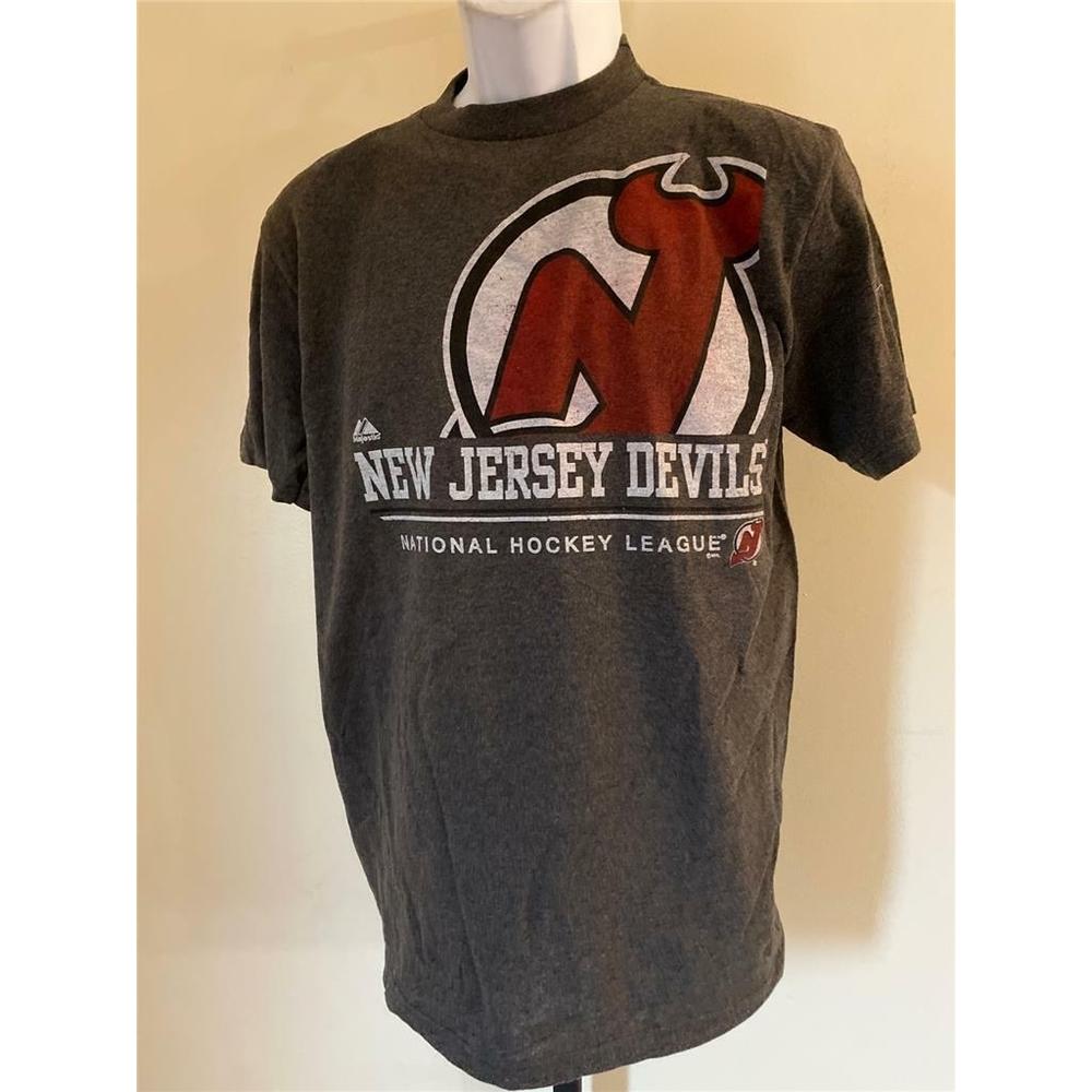 Majestic Jersey Devils Youth Size XL Gray Shirt