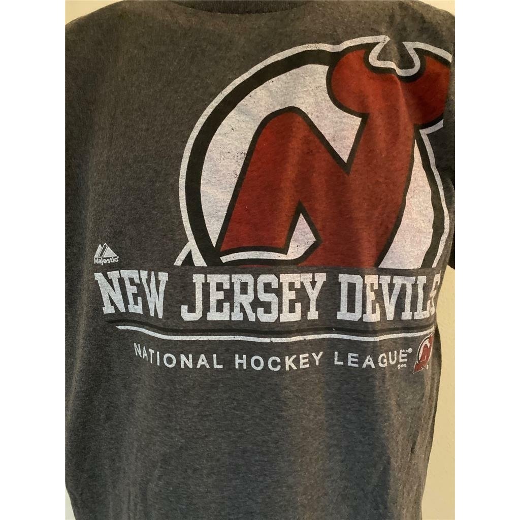 Majestic Jersey Devils Youth Size XL Gray Shirt