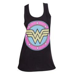 Wonder Woman Wonder Women Logo Black Tank