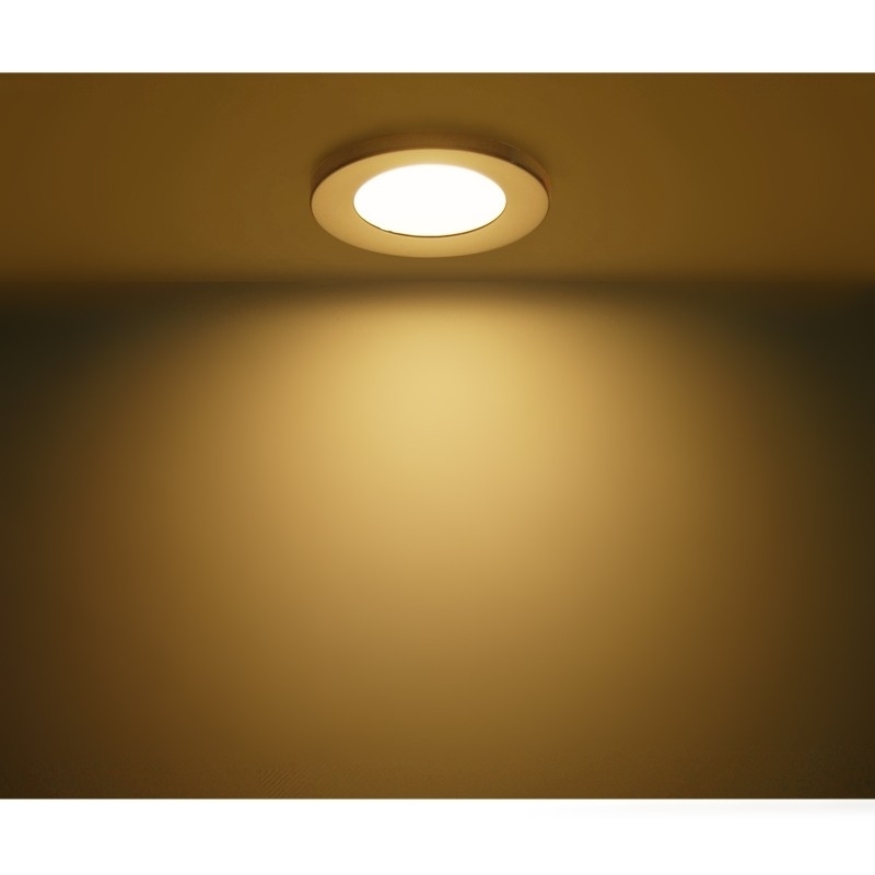Dream Lighting 12V LED Recessed Ceiling Light For Rv Motorhome Cabinet Marine Silver Shell Warm White X6