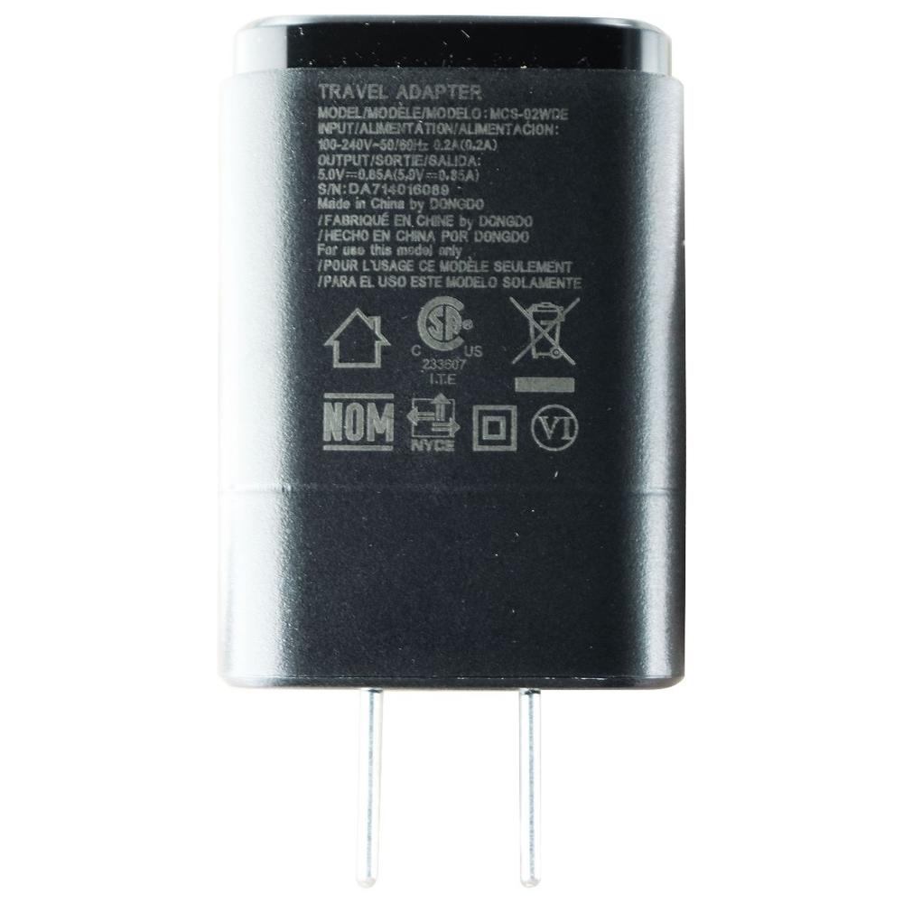 LG (MCS-02W) 5V 0.85A Wall Adapter for USB Devices - Black (MCS-02WR/E/T)