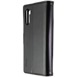 SkechPolo Book Wallet Cover with Detachable Case for Galaxy Note10 - Black