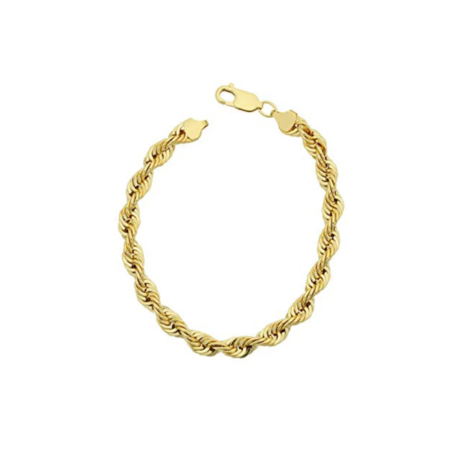 RM Yellow Gold Cuban Mariner Figaro or Rope Bracelet Gold Filled High Polish Finsh
