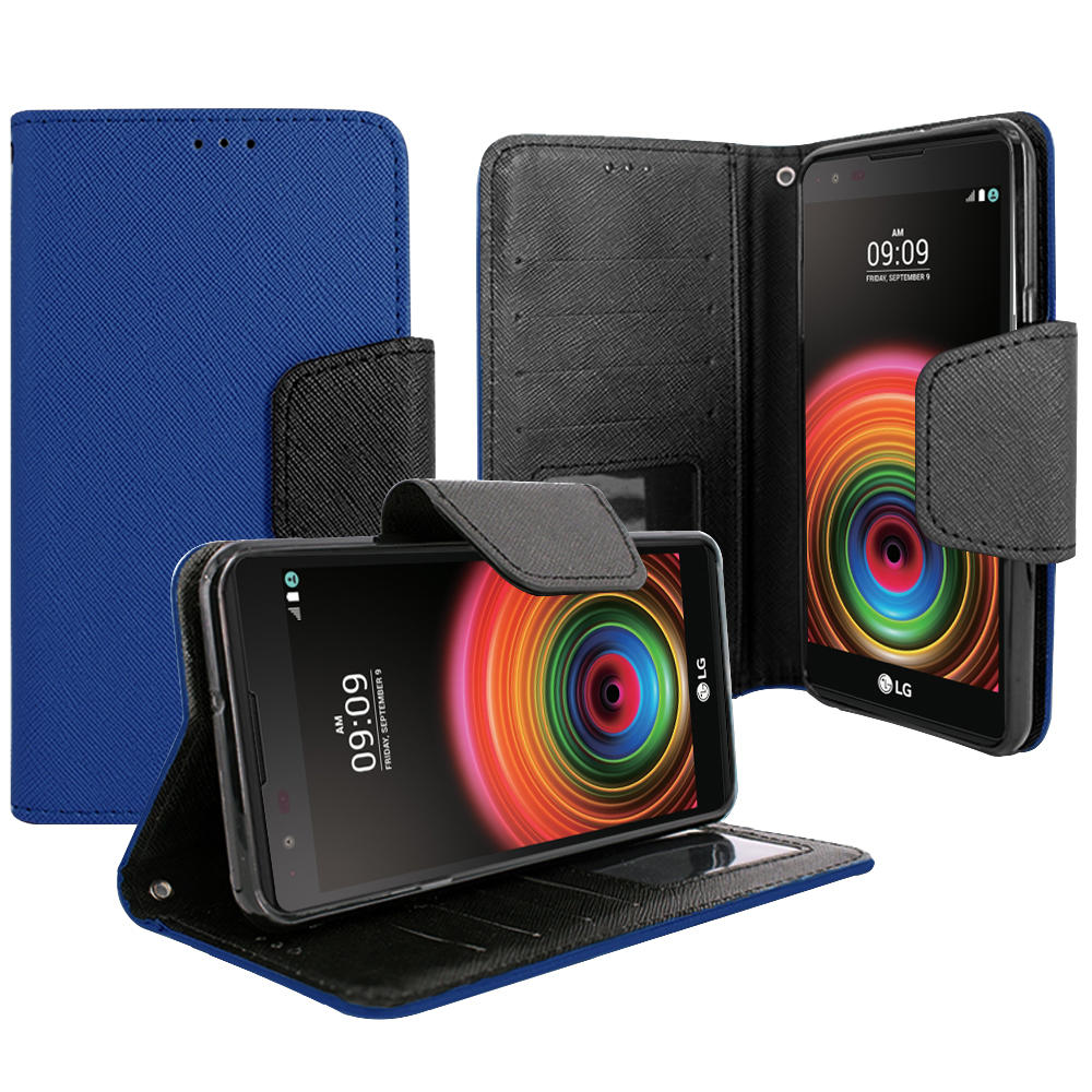 Modes Wireless LG X Power / K210 / K6P Magnetic flap Streak Leather Wallet Pouch Case Cover