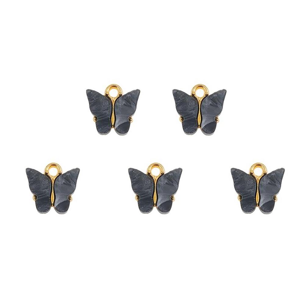Generic 5Pcs Pendant Butterfly Shape DIY Making Copper Fashion Necklaces Accessories for Girls