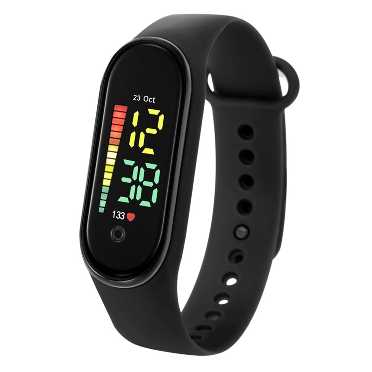 Generic Digital Watch M11 Children Watch Waterproof Colorful LED Students Kids Sports Watch Soft Strap Clear Display Watch