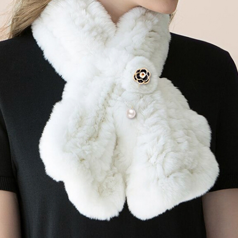 Generic Fashion Faux Pearl Rose Flower Brooch Pin Cardigan Sweater Shawl Clip Jewelry