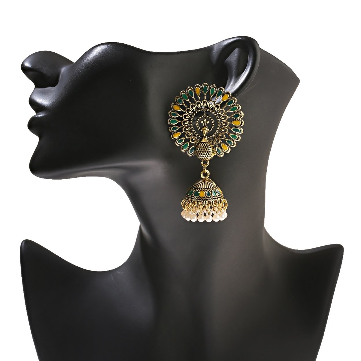 Generic 2Pcs Dangle Earrings Indian Jewelry for Daily Wear