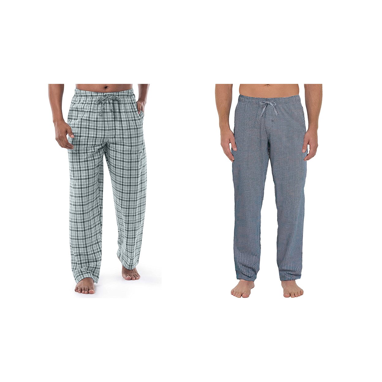 Bargain Hunters 3-Pack: Mens Soft Jersey Knit Long Lounge Sleep Pants with Pockets