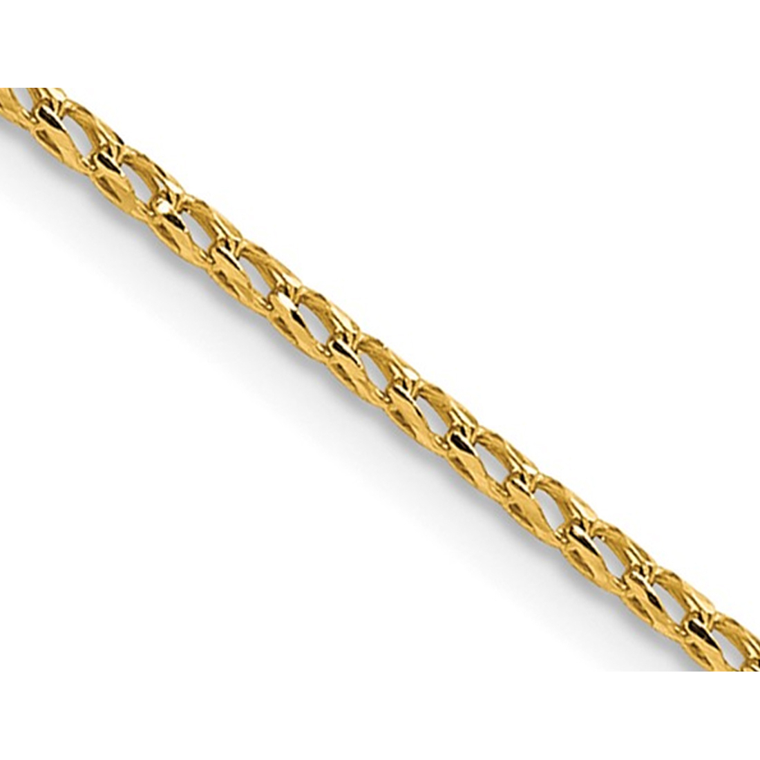 Gem And Harmony 18 inch 14 Karat Yellow Gold Diamond-Cut Franco Chain in (1.15mm)