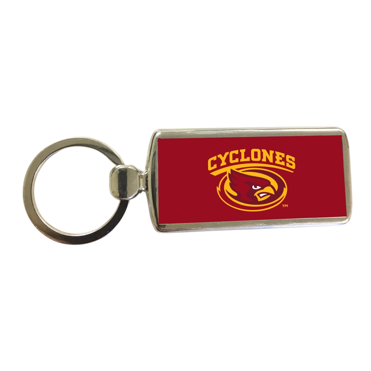 R and R Imports Iowa State Cyclones Metal Keychain