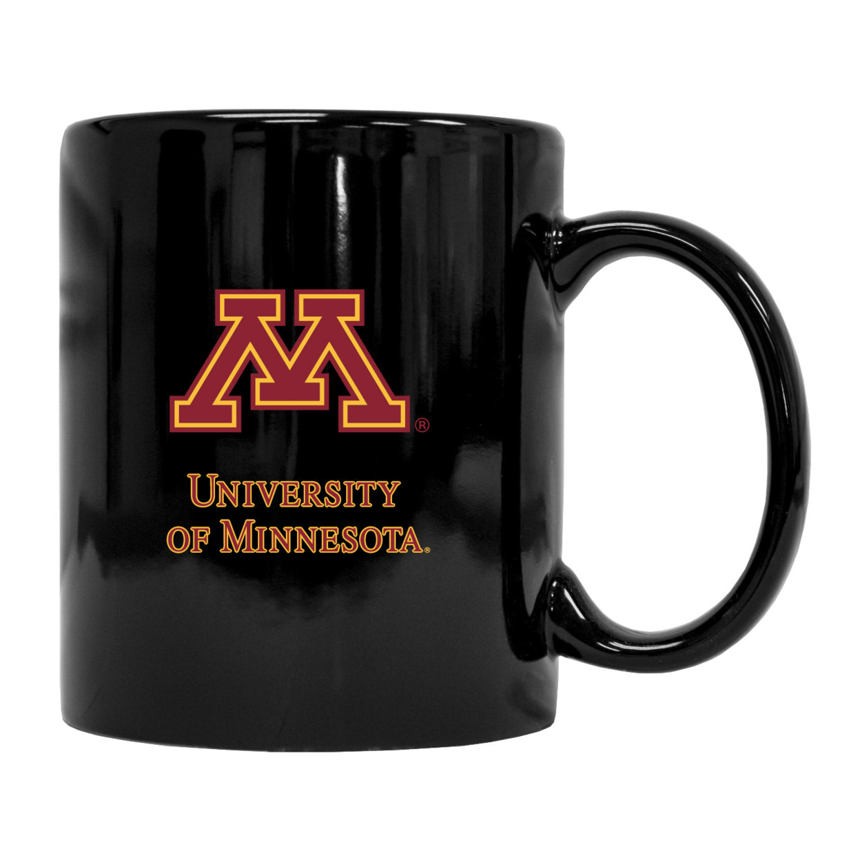 R and R Imports Minnesota Gophers Black Ceramic Coffee NCAA Fan Mug 2-Pack (Black)
