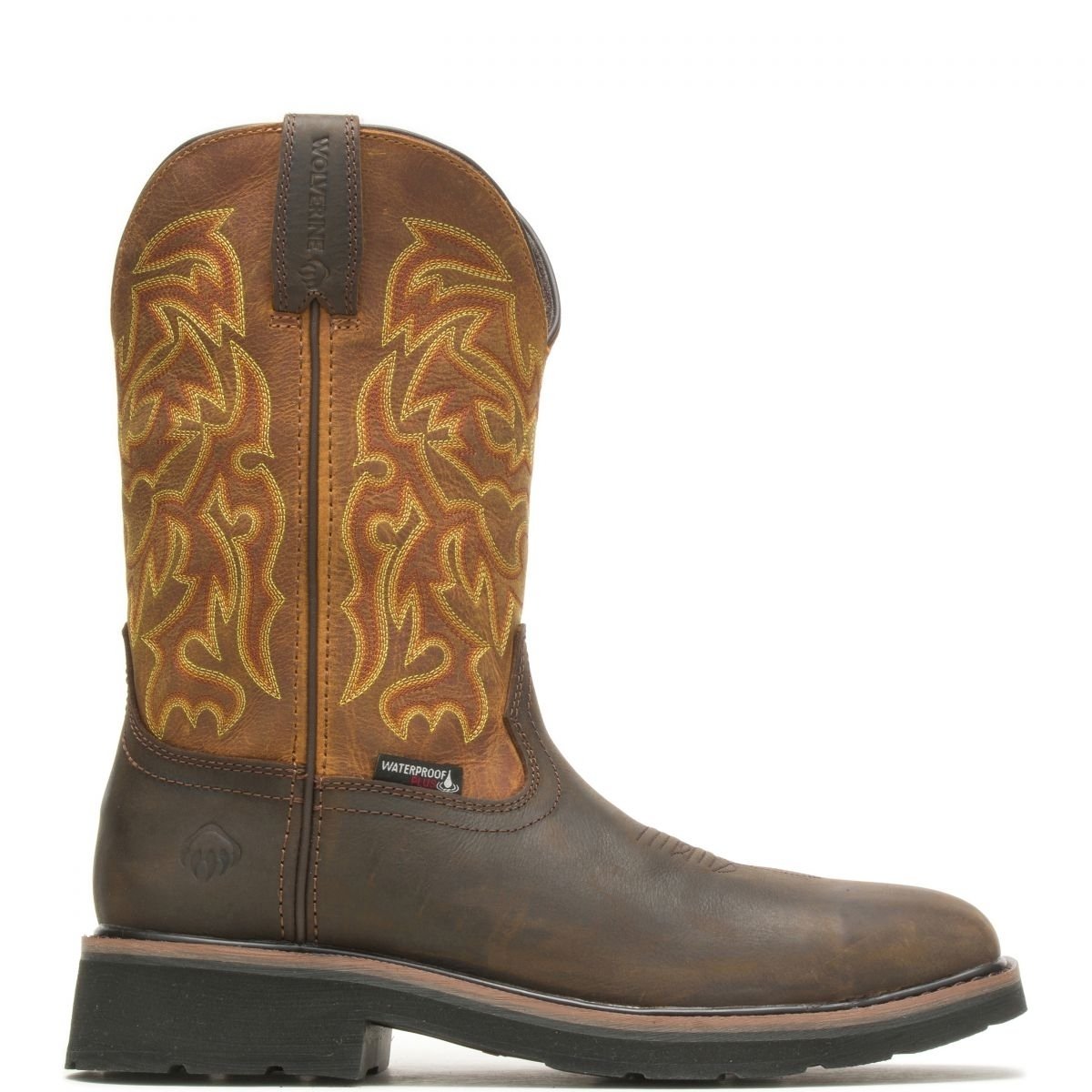 WOLVERINE Mens Rancher 10" Steel Toe Waterproof Work Boot Golden/Brown - W221029 GOLDEN/BROWN