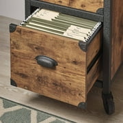 Better Homes Gardens Rustic Country File Cabinet Weathered Pine Finish