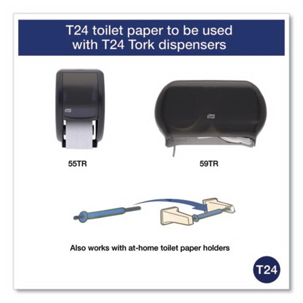 Tork (Price/CT)Tork TM1616S Universal Bath Tissue, Septic Safe, 2-Ply, White, 500 Sheets/Roll, 96 Rolls/Carton