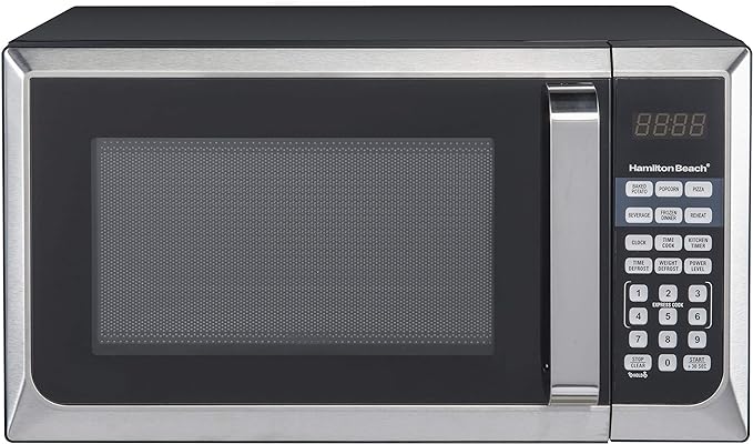 Hamilton Beach Brands Inc. Hamilton Beach 0.9 cu.ft. 900W Microwave Oven, Stainless Steel