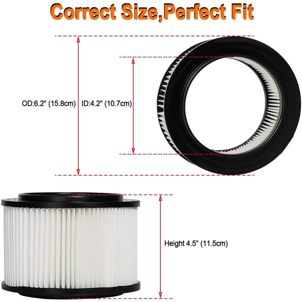 Direct factory 17810 Craftsman Shop Vac Filter Compatible  917810, Wet Dry Vacuum Filter Fits 3 & 4 Gallon, More features, Upgraded