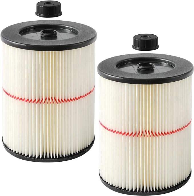 B-Life 2Packs Wet/Dry Cartridge Filter for Craftsman Shop Vac 17816 9-17816, Fit for Craftsman Filter 5 and Larger Gallon