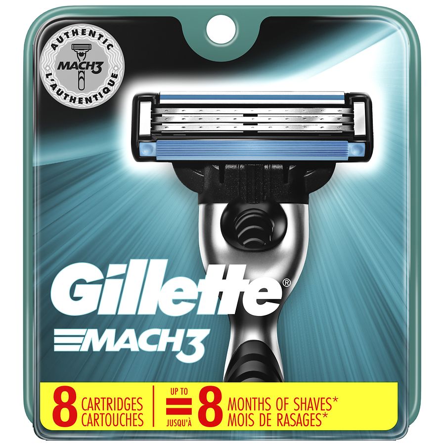 Gillette Mach3 Cartridge Refills 15 in Pack Fits All Gillette Mach3 Razors