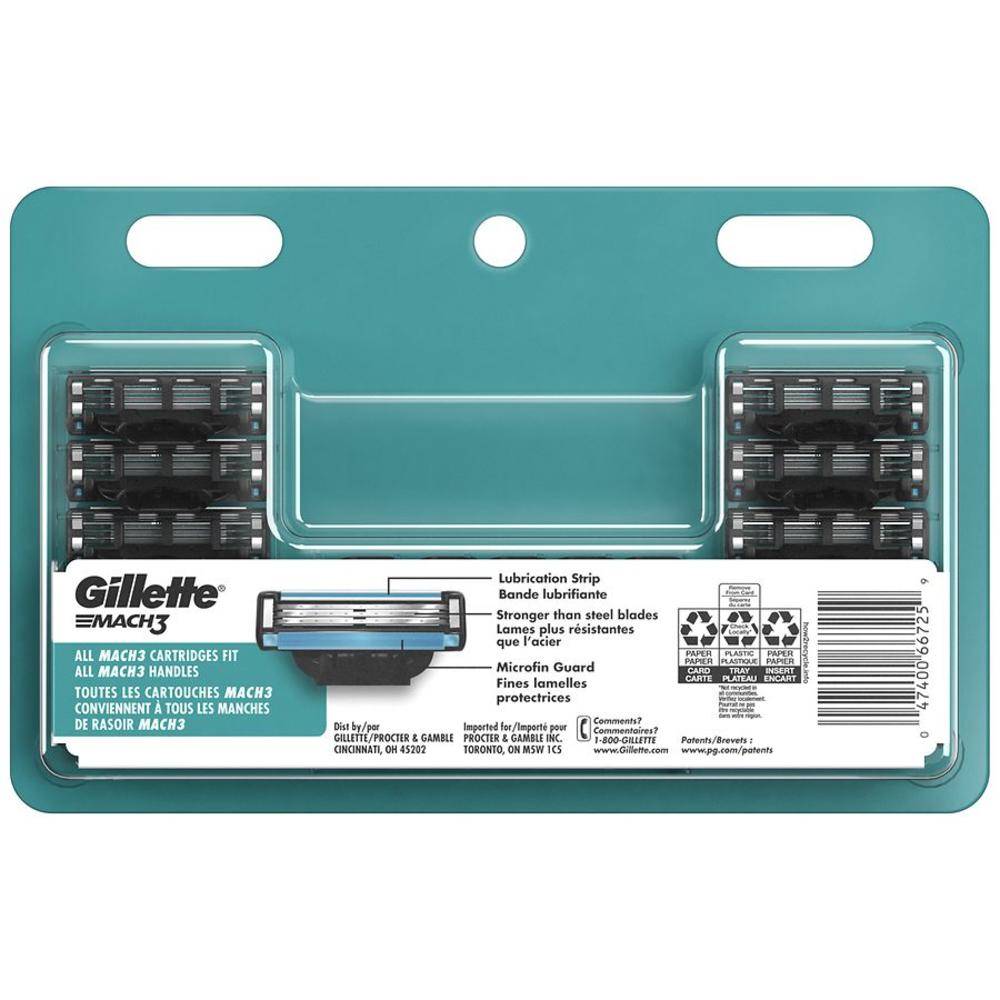 Gillette MACH3 Refills Razor Blades - 12 Cartridges NEW IN BOX