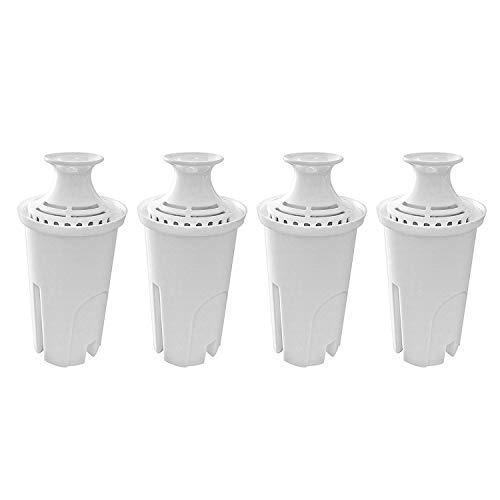 Fette Filter - 4 Pack Of Water Replacement Filter Compatible With Brita Standard Water Pitchers