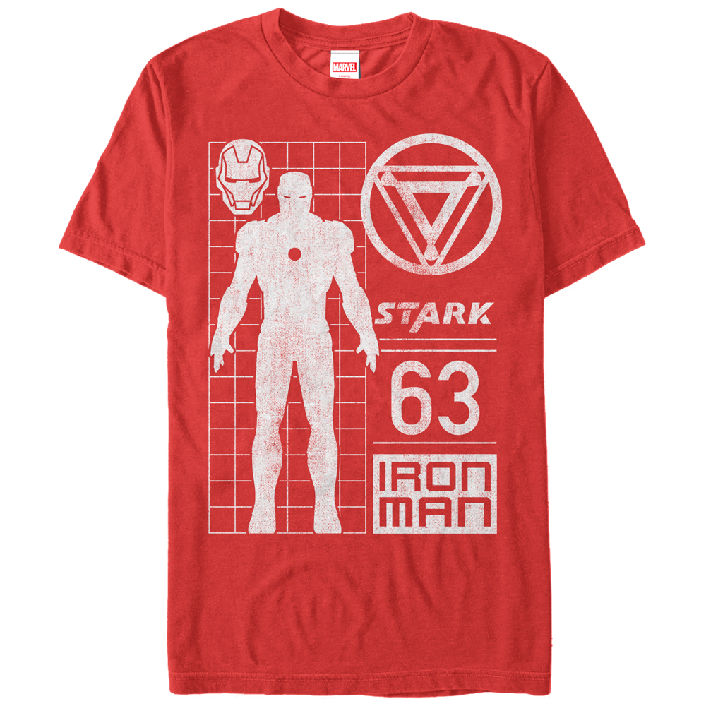 men s marvel iron man stark 63 graphic tee