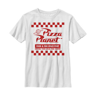 Disney Boy S Toy Story Pizza Planet Uniform Graphic Tee Disney Boy S Toy Story Pizza Planet Uniform Graphic Tee
