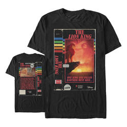 Lion King Men's Lion King Retro VHS Tape Cover  Graphic T-Shirt
